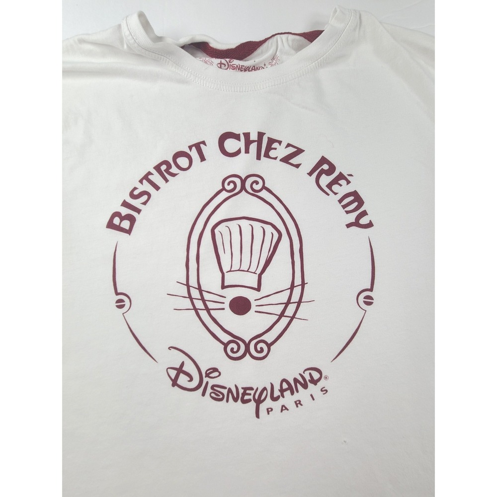 Disneyland Paris Bistrot Chez Remy Ratatouille Graphic T-Shirt White‎ Small 0211